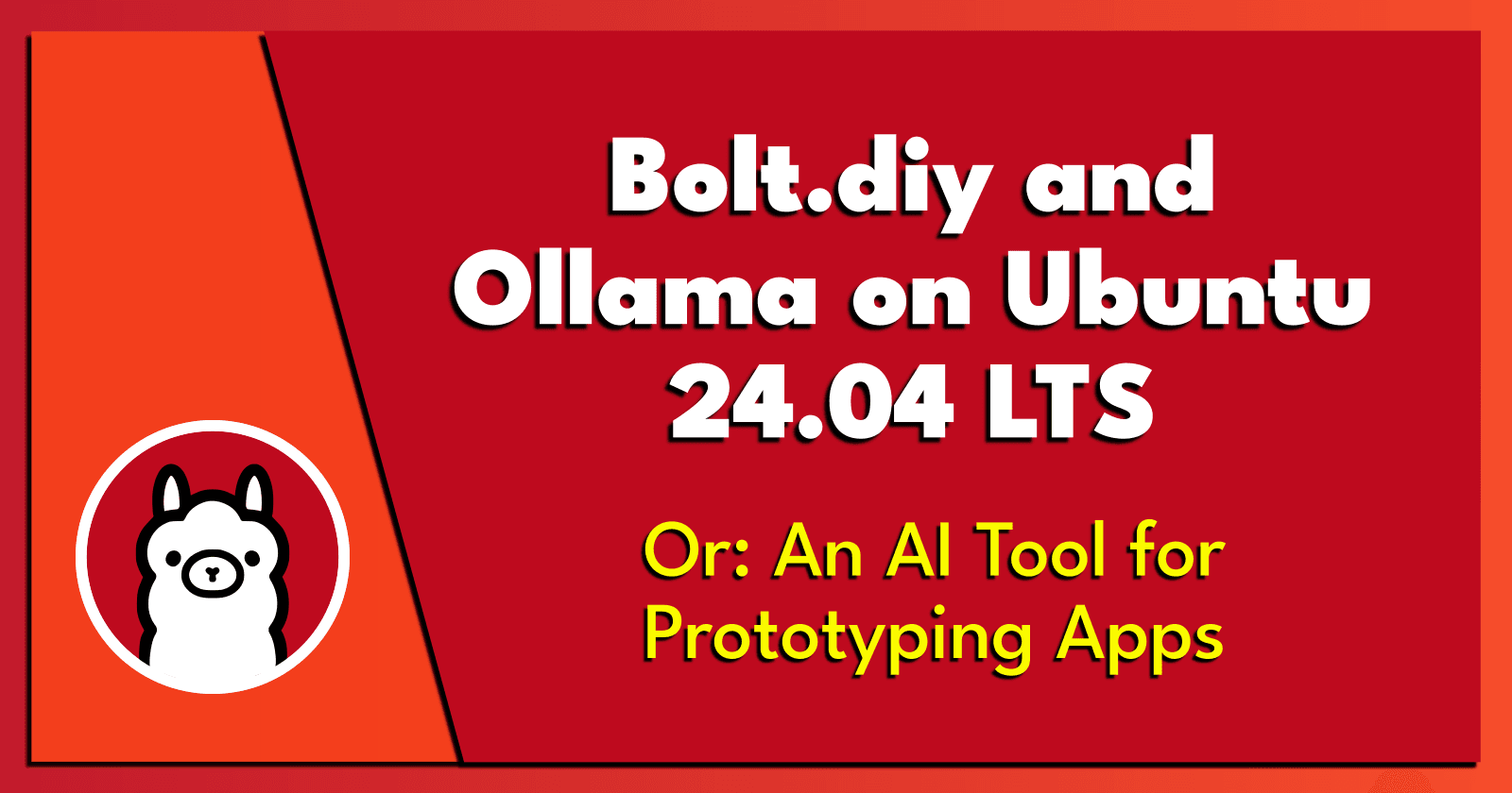 Bolt.diy and Ollama on Ubuntu 24.04 LTS.