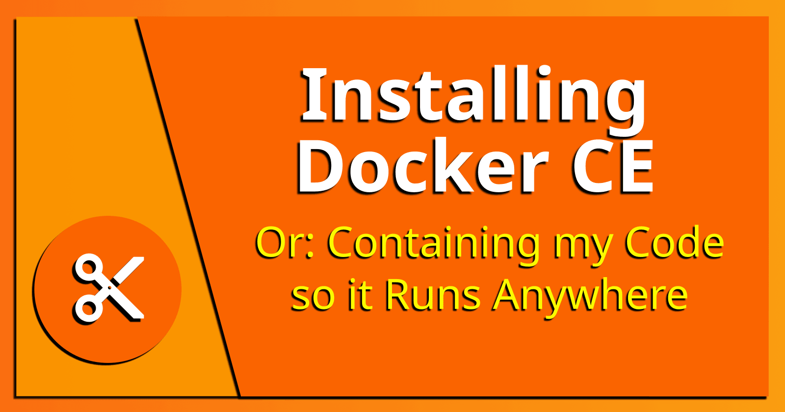 Installing Docker CE.