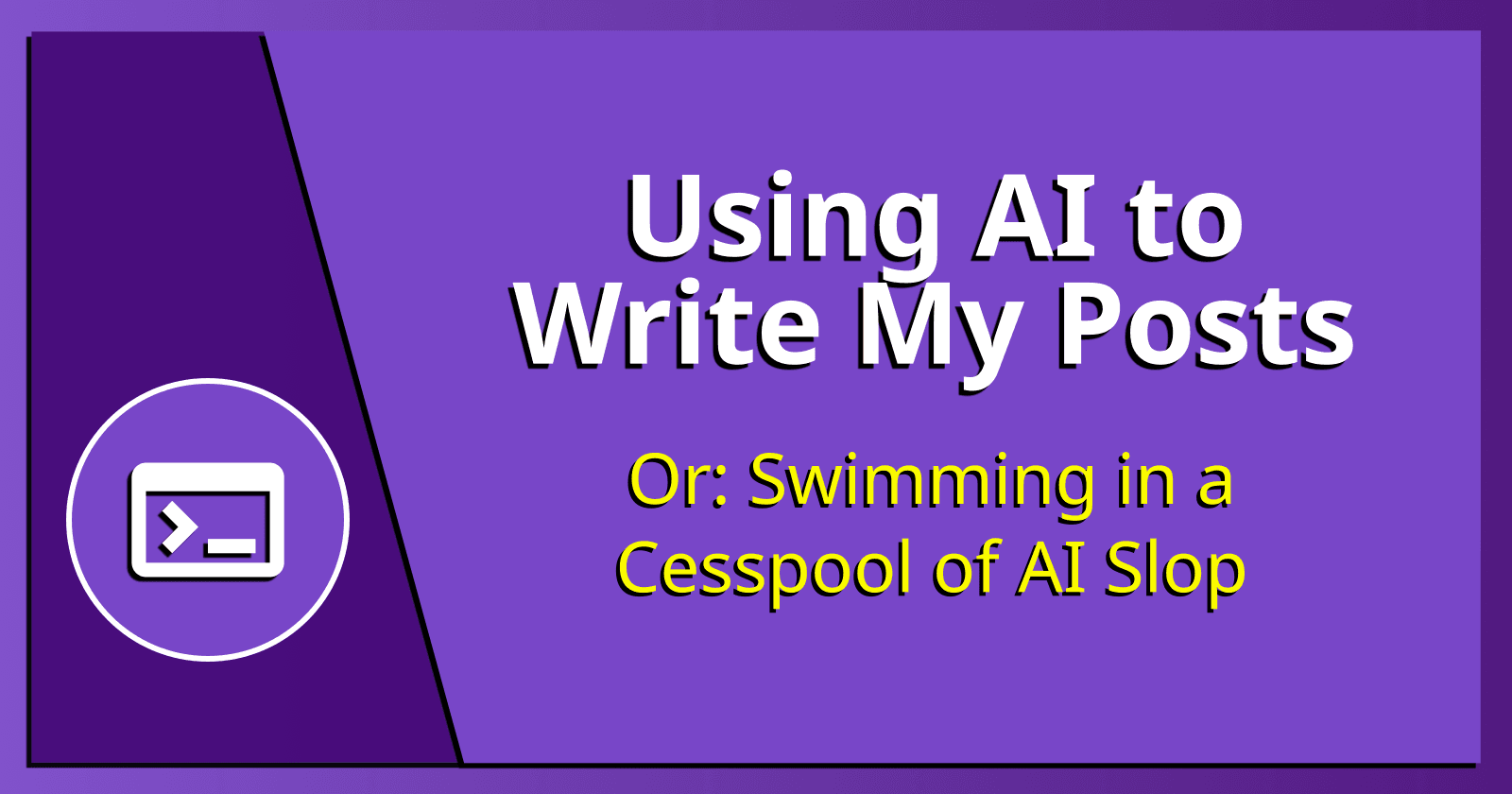 Using AI to Write My Posts.